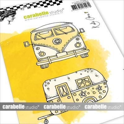 Carabelle Studio - A6 - Rubber Cling Stamp Set - Kate Crane - Van Life