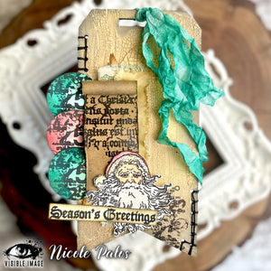Visible Image - A6 - Clear Polymer Stamp Set - Distressed Christmas