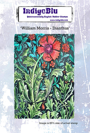 IndigoBlu - Cling Mounted Stamp - William Morris - Dianthus