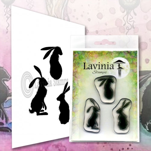 Lavinia - Wild Hares Set - Rabbits - Clear Polymer Stamp