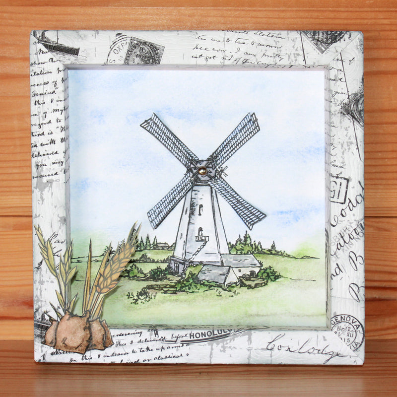 Hobby Art Stamps - Clear Polymer Stamp Set - A5 - Windmills
