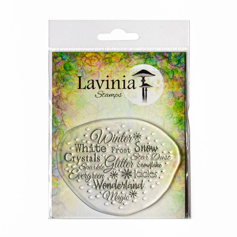Lavinia - Clear Polymer Stamp - Sentiment - Winter Magic