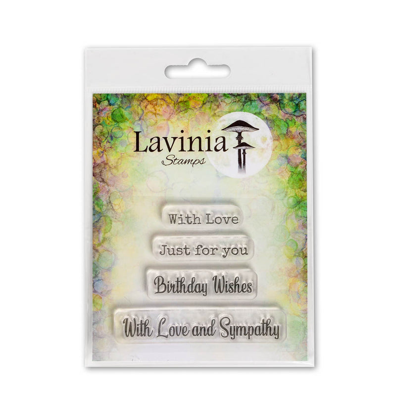 Lavinia - Clear Polymer Stamp - Sentiment - Heartfelt Verses