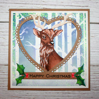 Hobby Art Stamps - Clear Polymer Stamp Set - A5 - Woodland Deer
