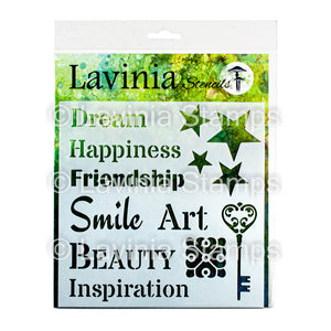Lavinia - Stencil - 8x8 - Words 2