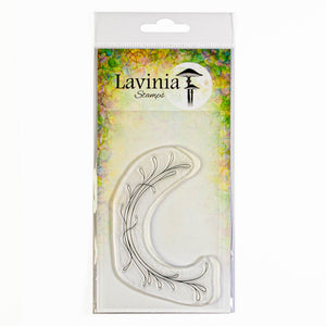 Lavinia - Wreath Flourish Left - Clear Polymer Stamp
