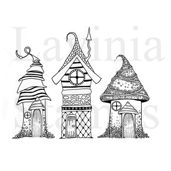 Lavinia - Zen Houses - Clear Polymer Stamp