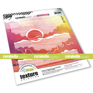 Carabelle Studio - Texture Plate Square 6.5" - Sylvie Belgrand - Full Moon