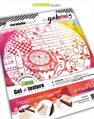 Gel Press - 6 x 6 Round Gel Plate + Texture Plate - Gel Print Starter –  Topflight Stamps, LLC