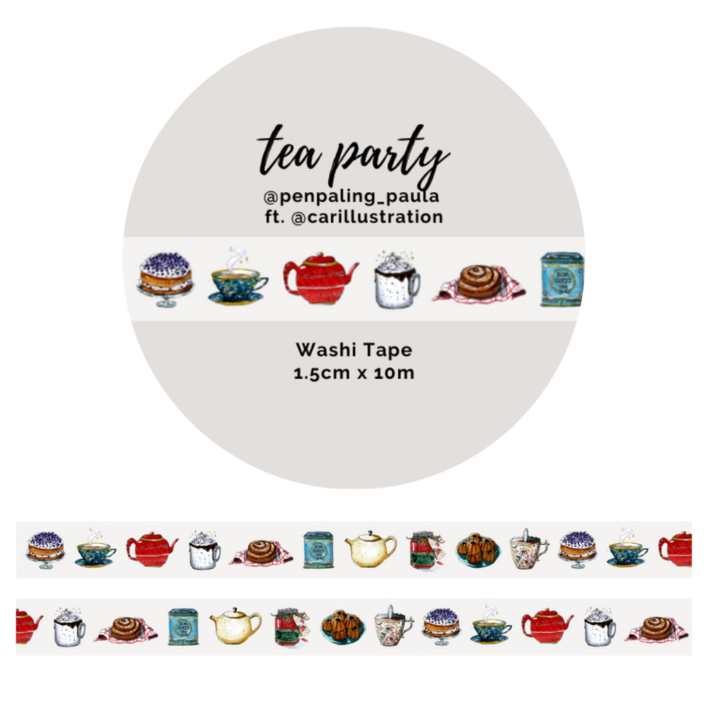 Penpaling Paula - Washi Tape - Tea Party