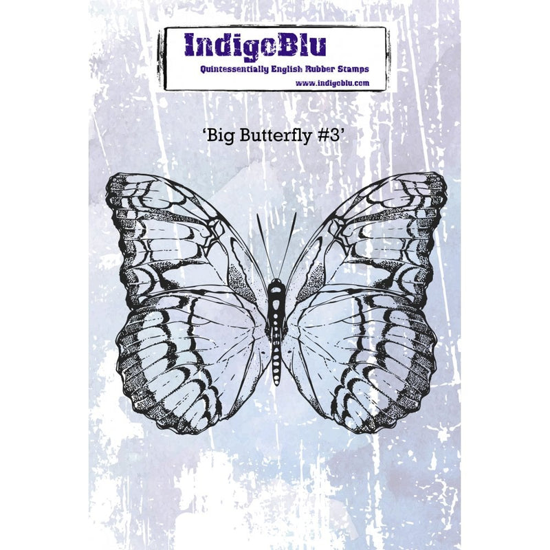 IndigoBlu - Cling Mounted Stamp - Big Butterfly #3