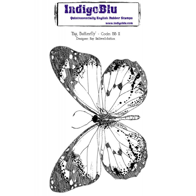 IndigoBlu - Cling Mounted Stamp - Big Butterfly