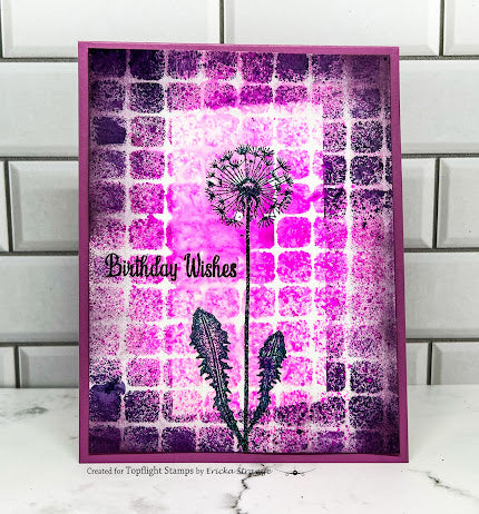 Lavinia - Clear Polymer Stamp - Tall Dandelion
