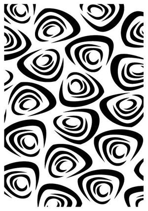 IndigoBlu - Stencil - 8x5 - Cinnamon Swirls