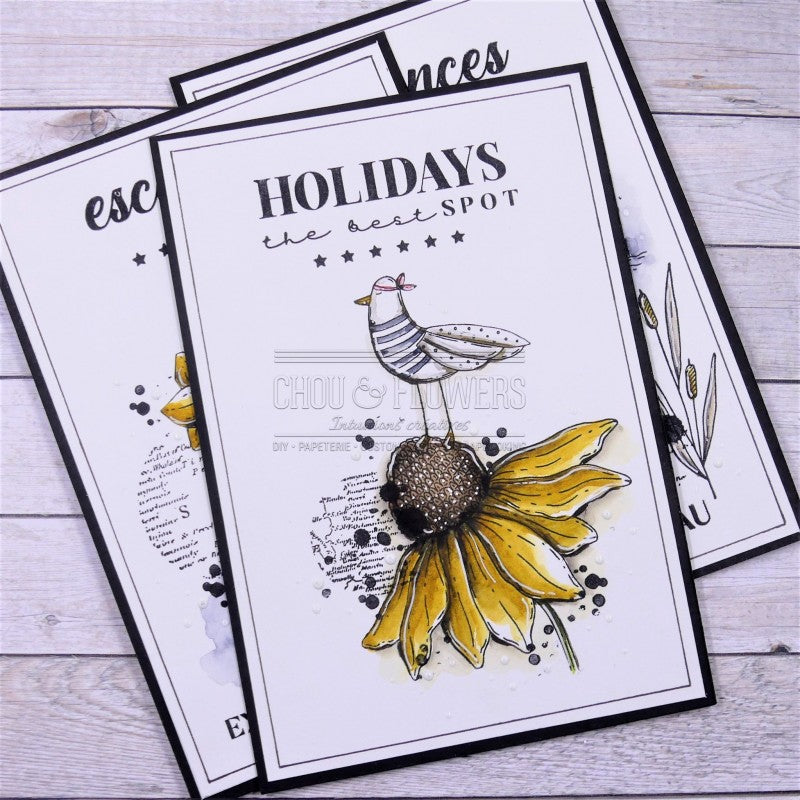 Chou & Flowers - Clear Stamps - Holidays