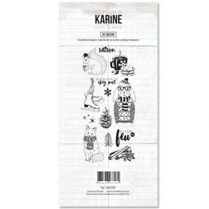 Les Ateliers De Karine - Clear Stamp Set - It's the Season