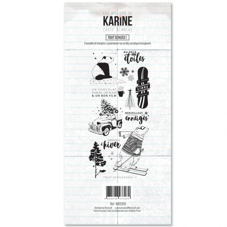 Les Ateliers De Karine - Clear Stamp Set - Wintertime
