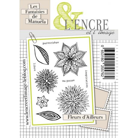 L'Encre et L'Image - A6 - Clear Stamp Set - Flowers from Elsewhere - Fancy