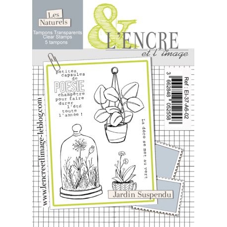 L'Encre et L'Image - A6 - Clear Stamp Set - Hanging Garden