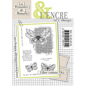 L'Encre et L'Image - A6 - Clear Stamp Set - Free Like Air