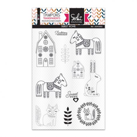 Sokai - Clear Stamp Set - A6 - Sweet Home