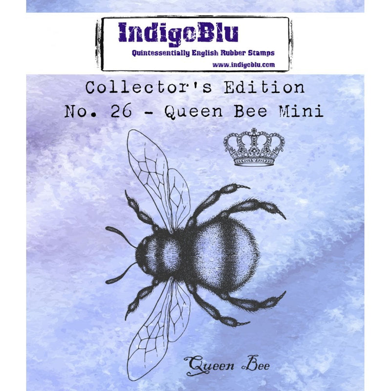 IndigoBlu - Cling Mounted Stamp - Collector's Edition No. 26 Queen Bee Mini