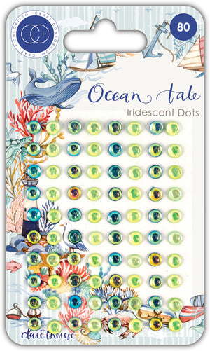 Craft Consortium - Adhesive Iridescent Dots - Ocean Tale
