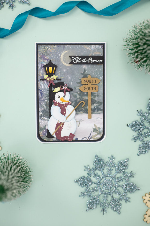 Crafter's Companion - Clear Stamp set - Vintage Snowman - Winter Blessings