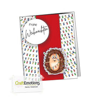 Craft Emotions - A6 - Clear Polymer Stamp Set - Carla Creaties - Hedgy 4