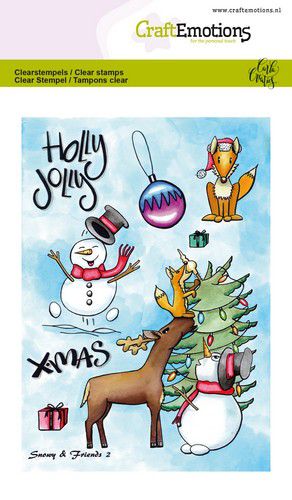 Craft Emotions - Clear Polymer Stamps - Snowy & Friends 2