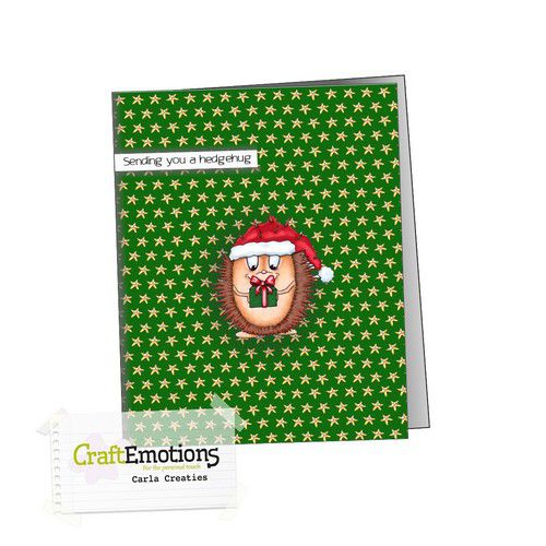 Craft Emotions - A5 - Paper Pad - Hedgy & Guinea Pig Christmas
