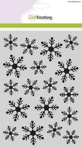 Craft Emotions - Stencil - A5 - Snowflakes