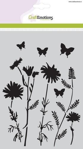 Craft Emotions - Stencil - A5 - Flower Field