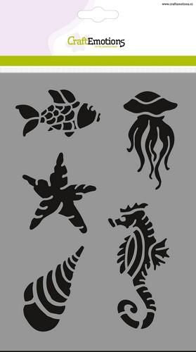 Craft Emotions - Stencil - A5 - Sea Creatures