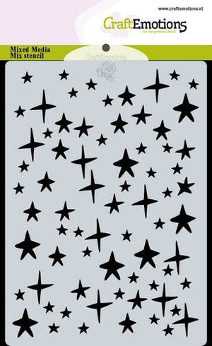 Craft Emotions - A6 - Stencil - Stars