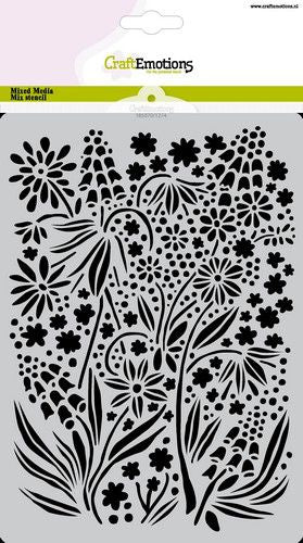 Craft Emotions - Stencil - A5 - Summer Flowers