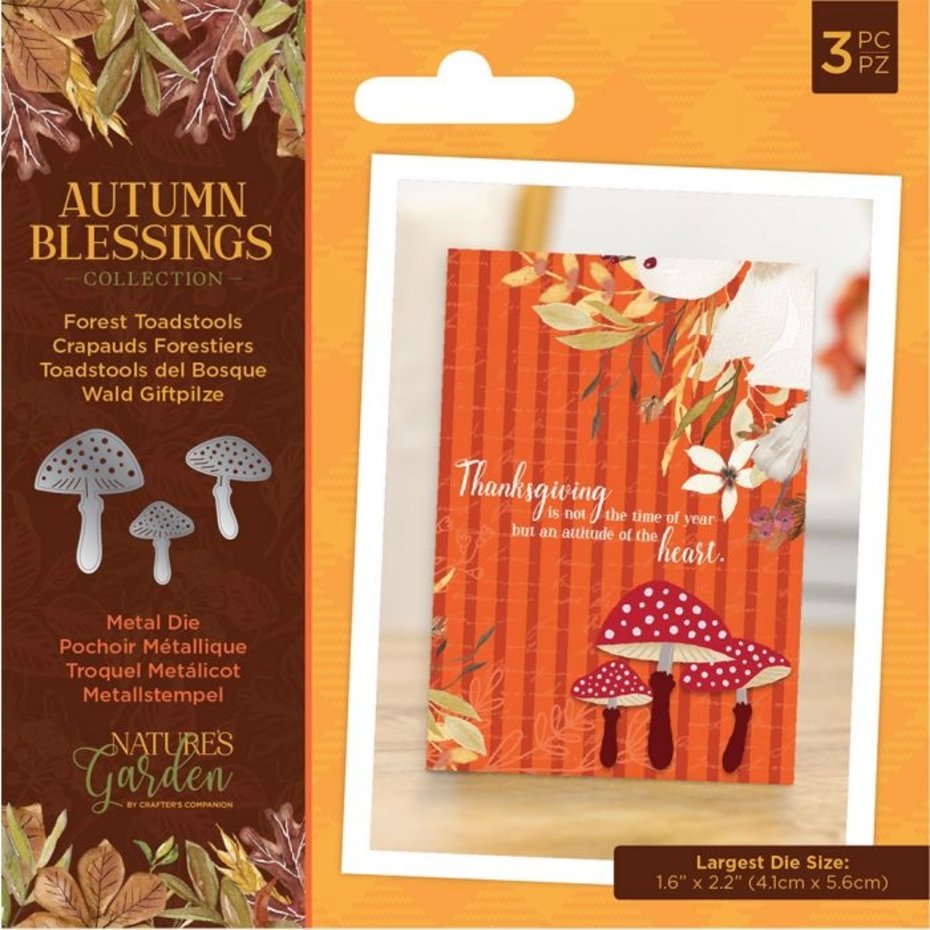 Crafter's Companion - Dies - Autumn Blessings - Forest Toadstools