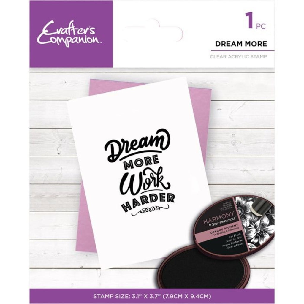 Crafter's Companion - Mindfulness Quotes - Clear Stamps - Dream More