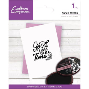 Crafter's Companion - Mindfulness Quotes - Clear Stamps - Good Things