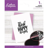 Crafter's Companion - Mindfulness Quotes - Clear Stamps - Happy Thoughts