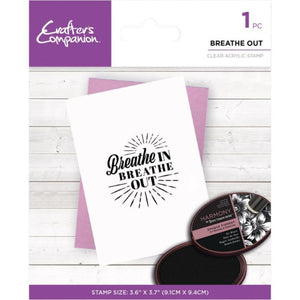 Crafter's Companion - Mindfulness Quotes - Clear Stamps - Breathe Out