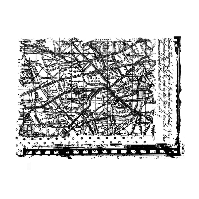 Crafty Individuals - Unmounted Rubber Stamp - 616 - Map of London