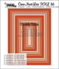 Crealies - Crea-Nest-Lies XXL - Double Stitched Rectangle Dies - Donna's Favorite