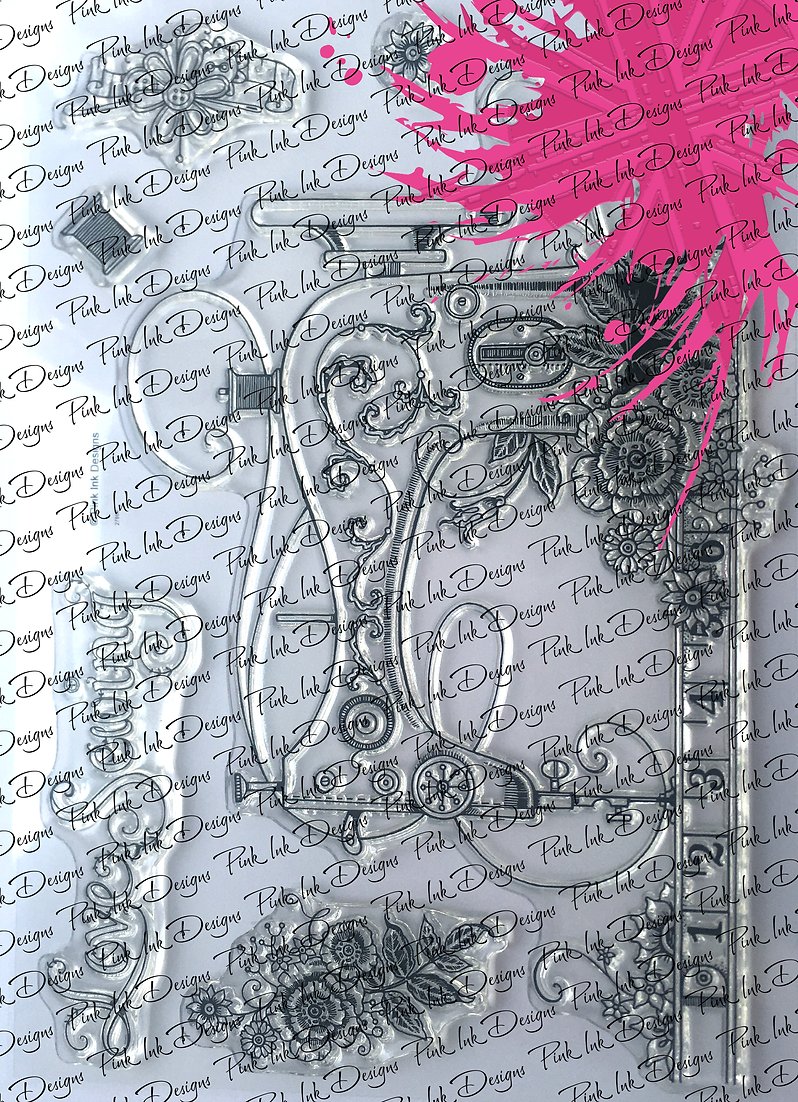Pink Ink Designs - Clear Photopolymer Stamps - A Stitch In Time