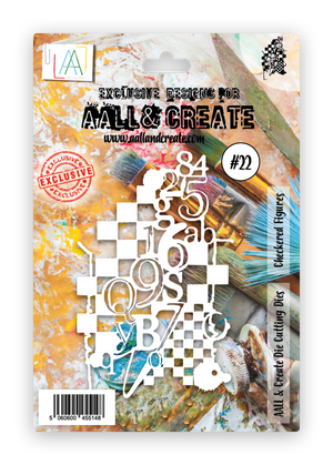 AALL & Create - Die Set - #22 - Checkered Figures