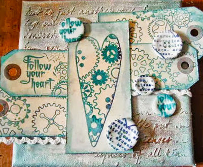 PaperArtsy - Darcy 02 - Rubber Cling Mounted Stamp Set