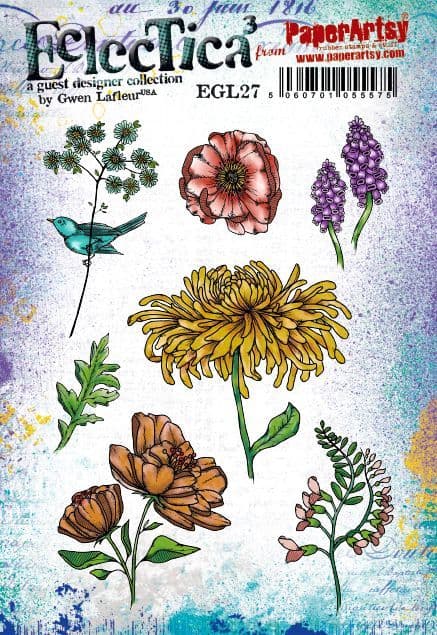 PaperArtsy - Gwen LaFleur 27 - Rubber Cling Mounted Stamp Set