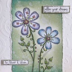 PaperArtsy - Kay Carley 19 - Rubber Cling Mounted Stamp Set