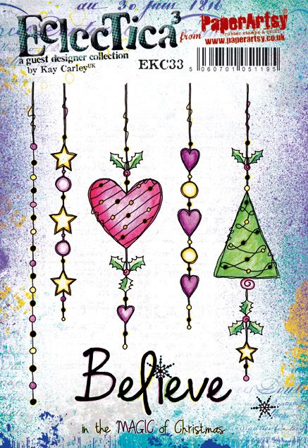 PaperArtsy - Kay Carley 33 - Rubber Cling Mounted Stamp Set