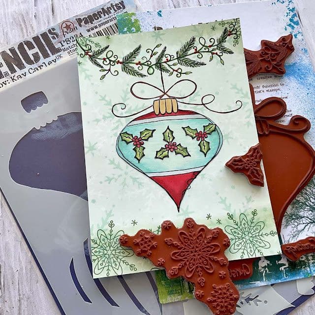 PaperArtsy - Kay Carley 52 - Rubber Cling Mounted Stamp Set